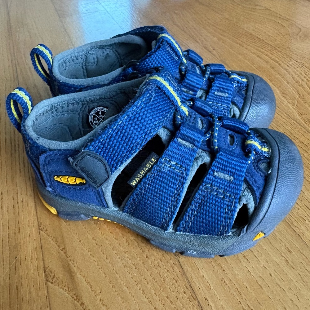 Keen Newport H2 Sandals Unisex Toddler Depths Gargoyle Blue Hiking Shoes Sz 4
